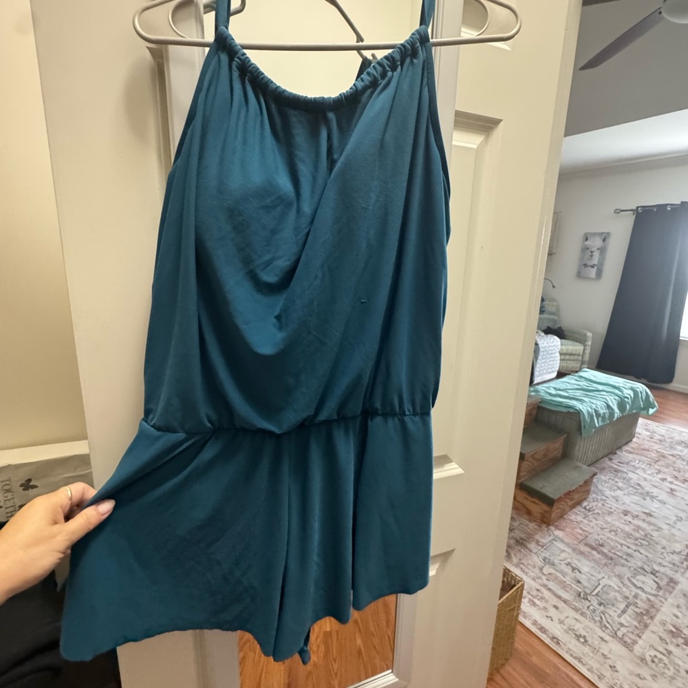 Teal bathing suit